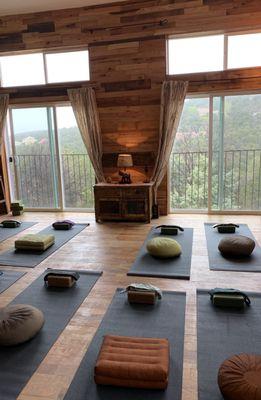 Private yoga classes take place in your home, creating a sense of ease and togetherness.