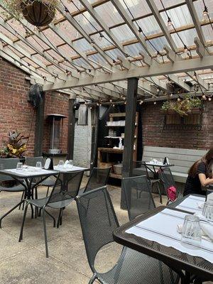 Porch/enclosed patio dining