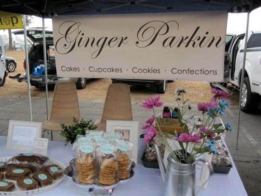 Ginger Parkin stall at the OC Great Park Farmer's Market