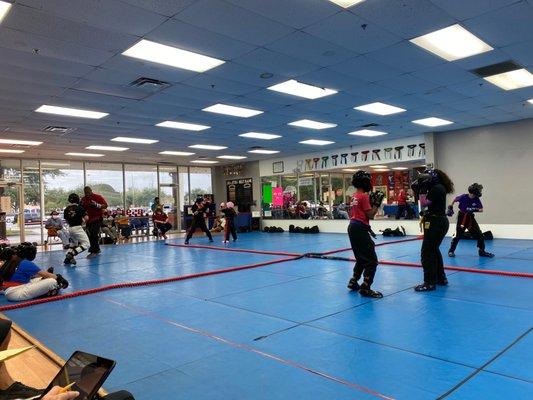 Kids sparring class