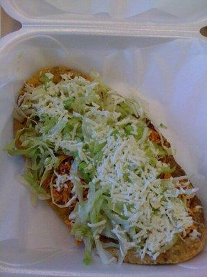 Huaraches made fresh! Yum!