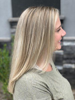 Blonde highlights