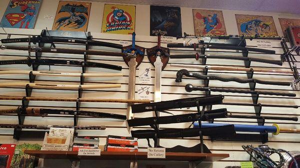 Who doesn't like swords and blades. We offer a variety of styles and price levels.