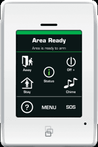 Our new touchscreen keypad looks great and is very low profile!