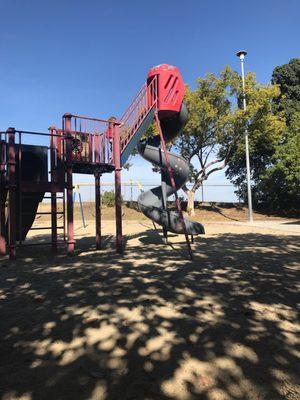 Play Structure with Corkscrew Slide