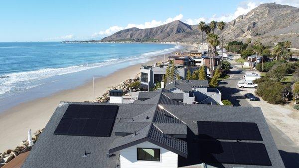 6.4 kW solar system on an asphalt shingle roof