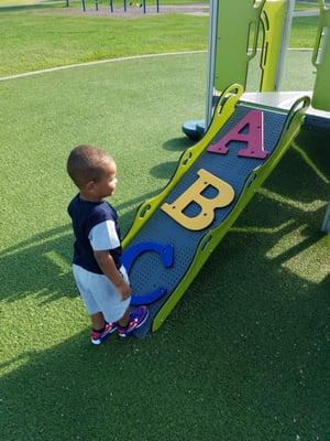 Toddler area.. with my son