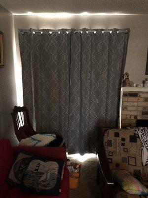 These weren't cheap but very effective darkening curtains at blocking light and heat.