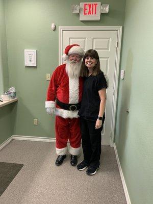 Santa and Dr. Cole