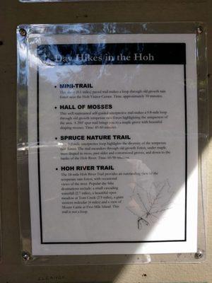 Trail time info