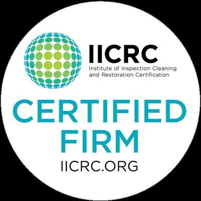 IICRC Certified firm in mold, water and odor