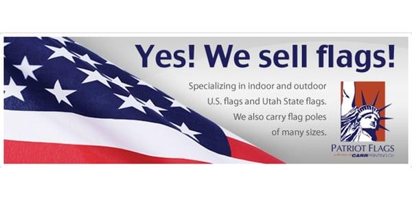 Buy a Flag Today!: Flying the flag has long been a tradition for Carr Printing Co.