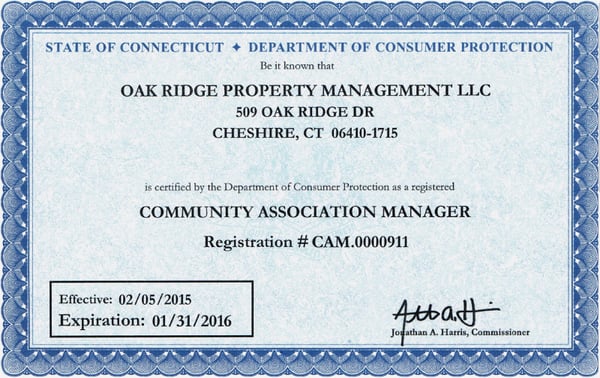 Certified Manager of Community Associations (CMCA®)