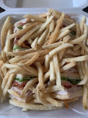 Turkey Club and Fries was awesome!!