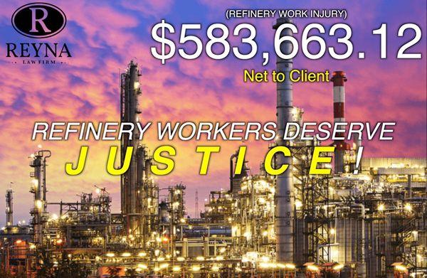 Refinery accident attorney