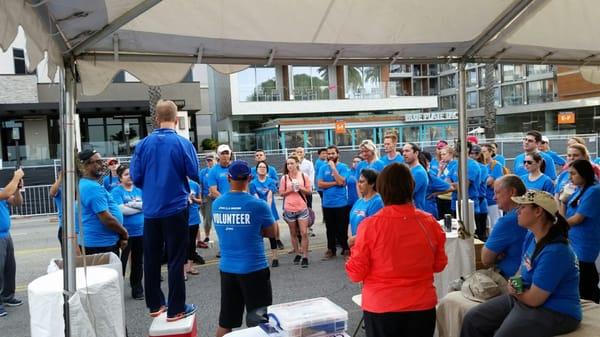 My fellow L.A. Marathon volunteer massage therapists