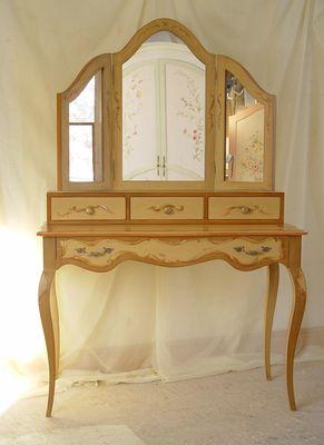 Made in USA, furniture and hand painted by Jane Harrington of Pieces Hand Painted Furniture Small VANITY