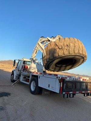 Tires for CAT 657. Biggest tires in town