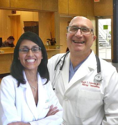 David L. Schneider, MD and Sweta Shah,MD Board certified allergists