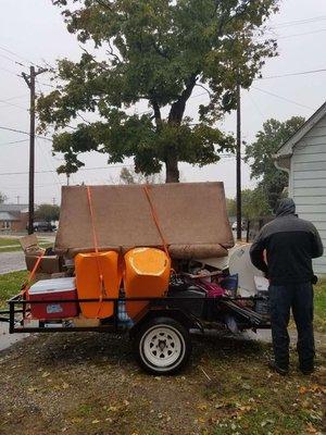 A load on our small trailor.