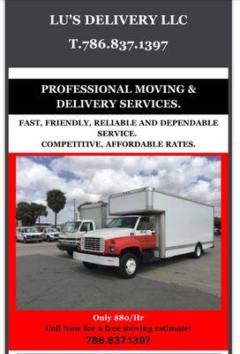 Profesional moving and delivery services! Lu's Delivery LLC