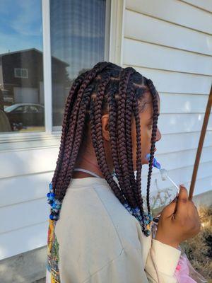 Knottless Box Braids