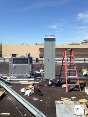 Rooftop distribution panel