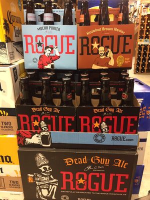 Go Rogue today! We have a large assortment of beer from Rogue Brewery