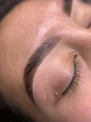 Brow Lamination + tint