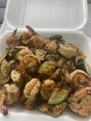 Shrimp hibachi fried rice