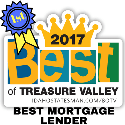 2017 Best Mortgage Lender in the Treasure Valley