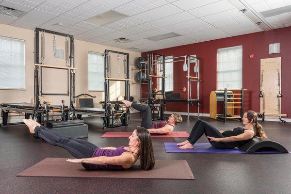 Symmetry Pilates Center is a fully equipped pilates studio offering privates, semi privates and small group training.