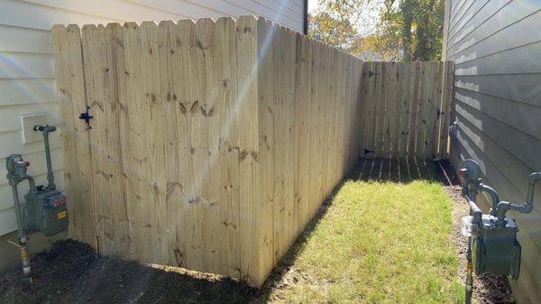 6ft standard privacy wood gate.