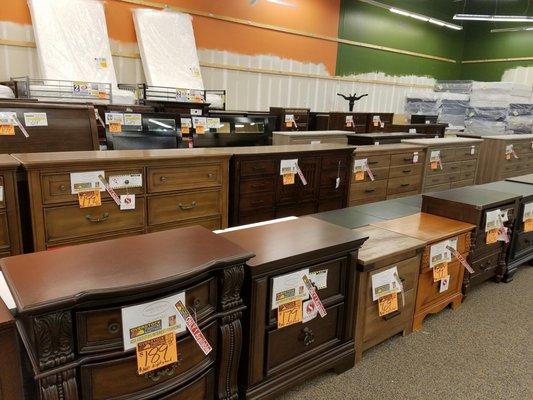 Assortment of dressers and nightstands