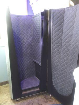 Inside the cryotherapy chamber