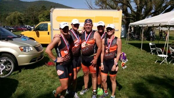 Team Elevate at Lake George Tri Fest.