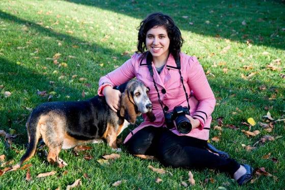 This is me with my lovely camera and the beautiful Sage who I pet sit and photograph sometimes