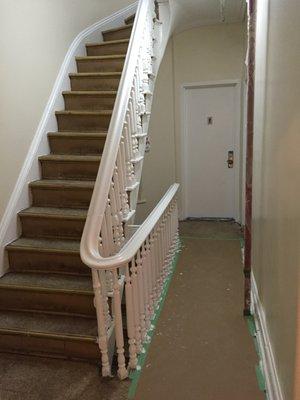 Painting Hallway walls and Banister