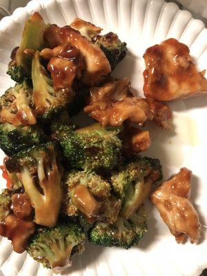 Chicken and broccoli