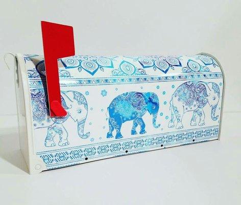 Our Blue Elephant Design. One of most popular designs.