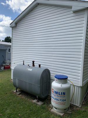 Propane Tank delivered.