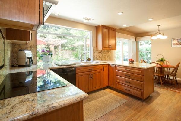 A beautiful custom kitchen.