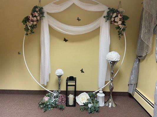 Elegant café style suite available for intimate wedding ceremonies and other signing service