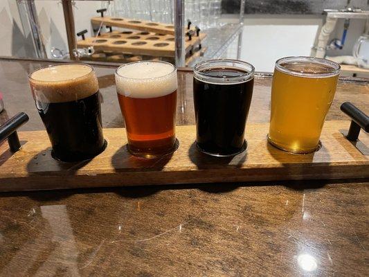 Flight of very good beer