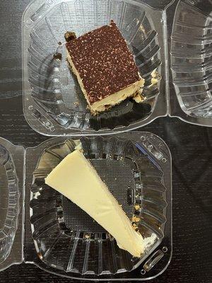 Tiramisu and New York Cheesecake