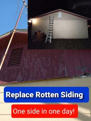 I replaced the Siding with Smart Siding.