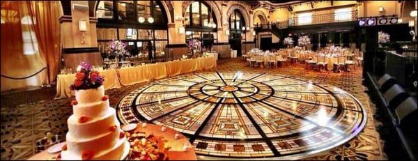 Custom Round Dance Floor and Lighting at Crowne Plaza-Union Station - Indianapolis