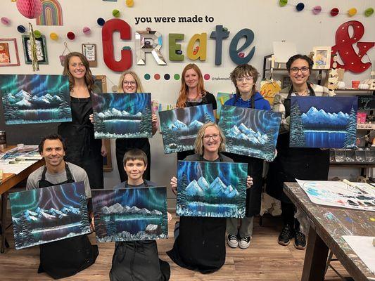 Bob Ross Oil Painting workshop