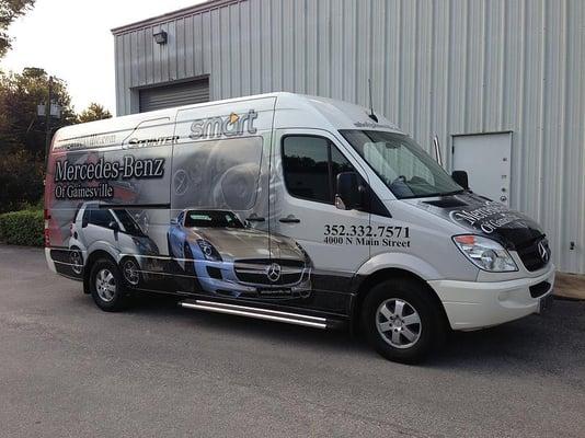 A Vehicle wraps for your business service truck will attract the eye of future new customers in Gainesville, Fl.