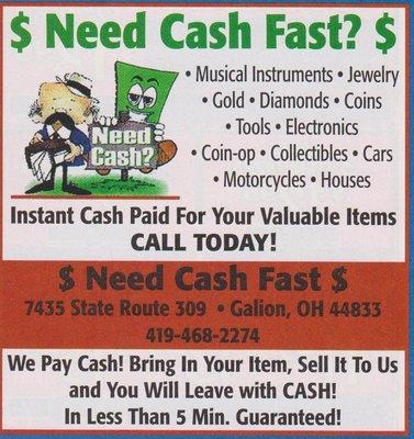 Need Cash Fast?